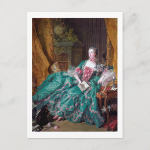 Carte Postale Portrait de Madame Pompadour, Boucher