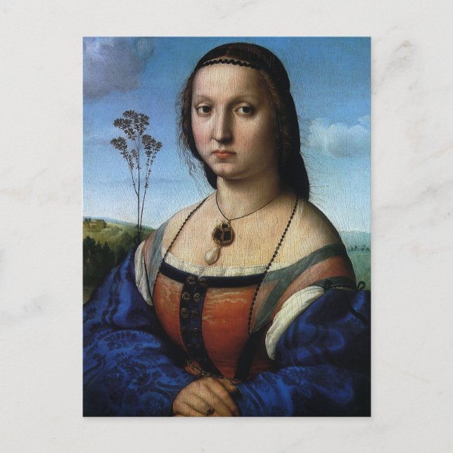 Carte Postale Portrait de Maddalena Doni par Raphael Sanzio (Devant)