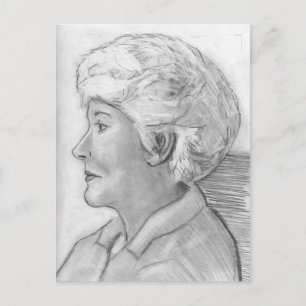 Carte Postale Portrait de maman de profil c. 2004 / 2005