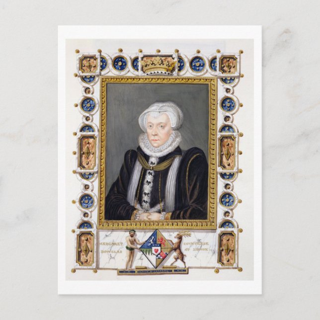 Carte Postale Portrait de Margaret Douglas (1515-1578) Comtesse  (Devant)