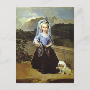 Carte Postale Portrait de Maria Teresa Borbón par Francisco Goya