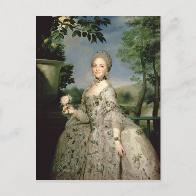 Carte Postale Portrait de Marie-Louise de Bourbon (Devant)