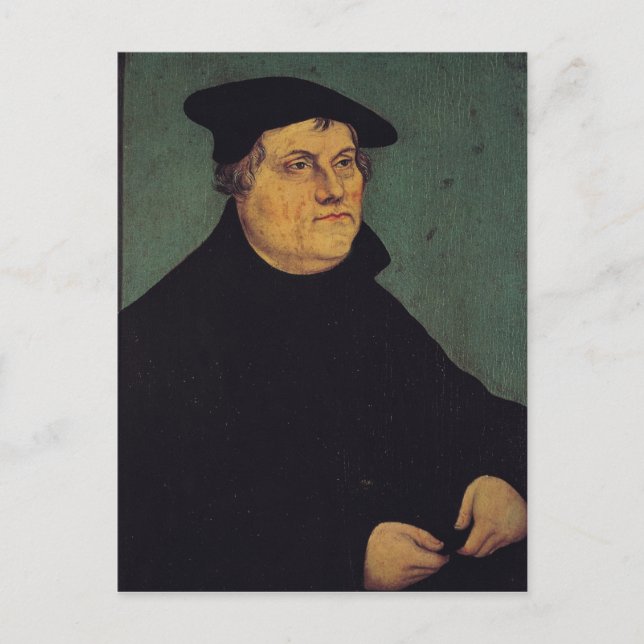 Carte Postale Portrait de Martin Luther 1543 (Devant)