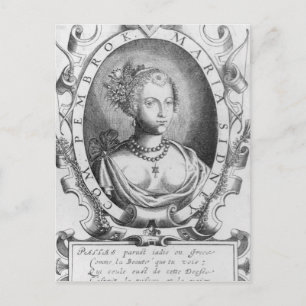 Carte Postale Portrait de Mary Sidney, comtesse de Pembroke