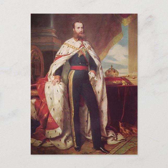 Carte Postale Portrait de Maximilian par Franz Winterhalter (Devant)