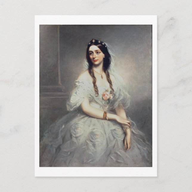 Carte Postale Portrait de Mme C.W.Stoughton (d.1907), aux trois- (Devant)