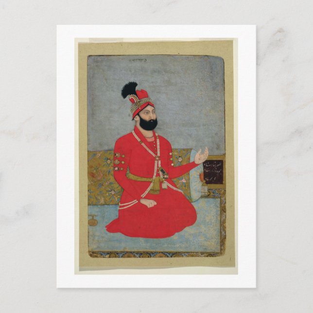 Carte Postale Portrait de nadir Shah Afshar de Perse (1688-1747 (Devant)