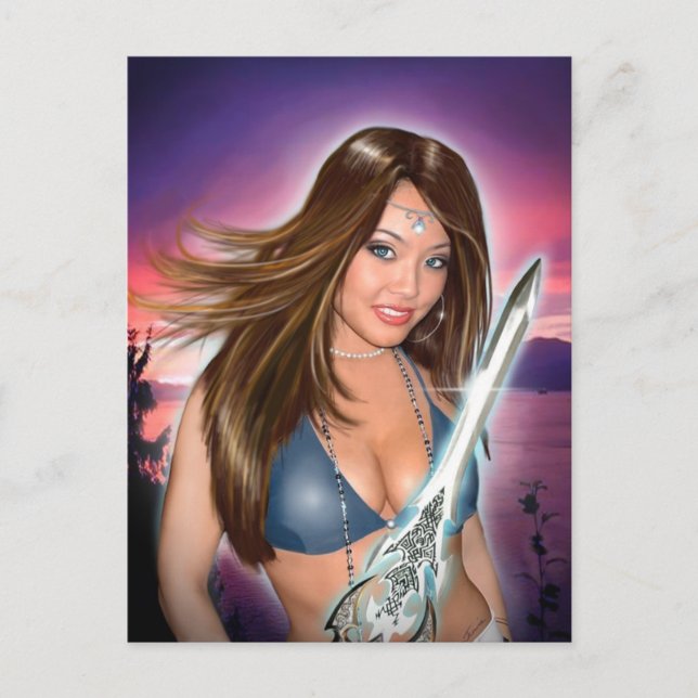 Carte Postale Portrait de Natasha (carte postale) (Devant)