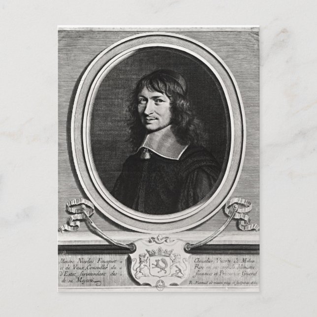 Carte Postale Portrait de Nicolas Fouquet 1662 (Devant)
