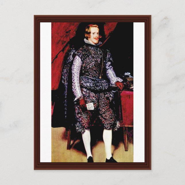 Carte Postale Portrait De Philip Iv Par Diego Velázquez (Devant)