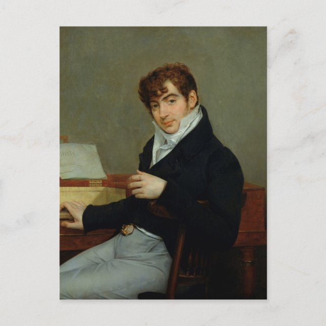 Carte Postale Portrait de Pierre Zimmermann 1808 (Devant)