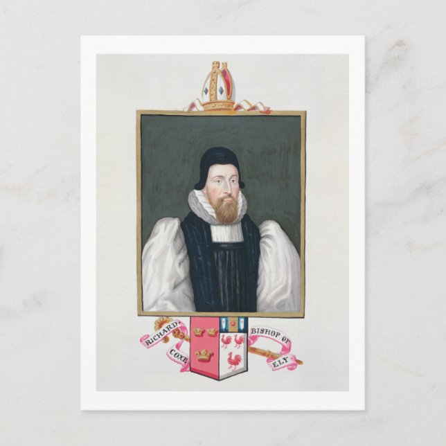 Carte Postale Portrait de Richard Cox (1500-81) Evêque d'Ely fr (Devant)