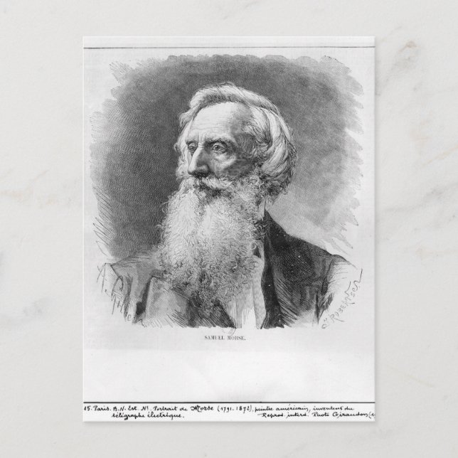 Carte Postale Portrait de Samuel Morse (Devant)