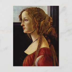 Carte Postale Portrait de Simonetta Vespucci par Botticelli
