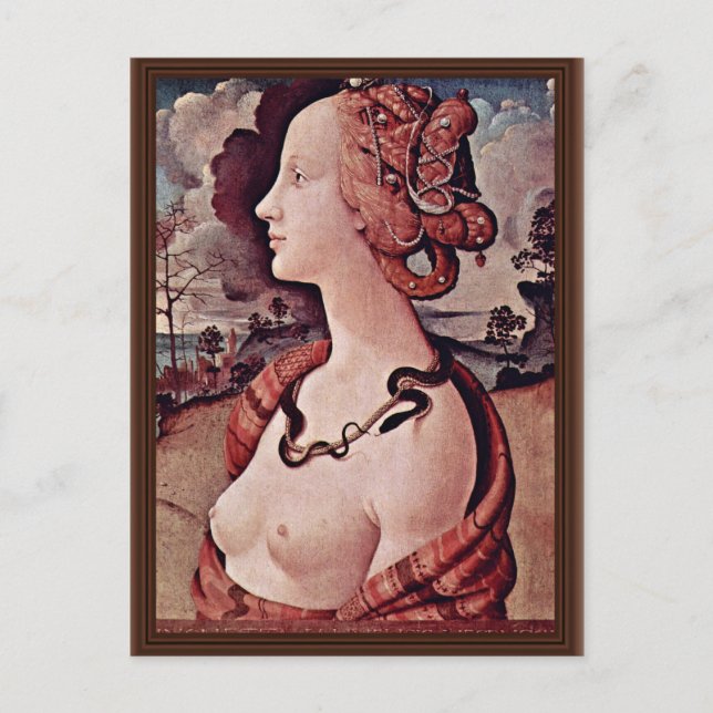 Carte Postale Portrait De Simonetta Vespucci Par Piero Di Cosimo (Devant)