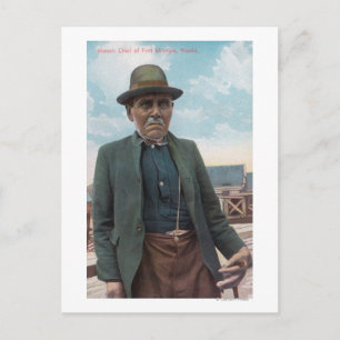 Carte Postale Portrait de Siwash Chef de Fort Wrangle
