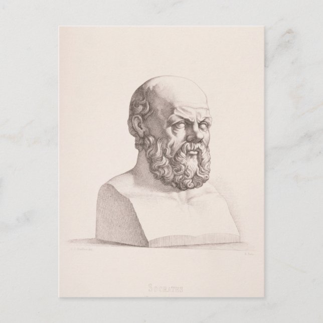 Carte Postale Portrait de Socrates (Devant)