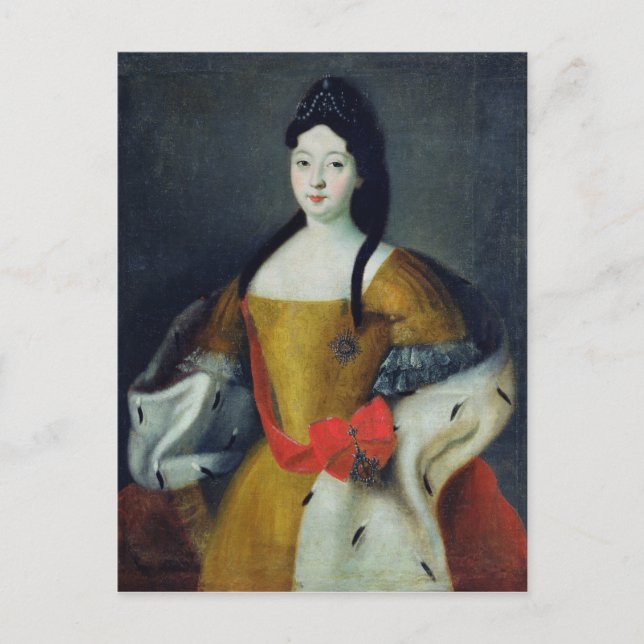 Carte Postale Portrait de Tsarevna Anna Petrovna, années 1740 (Devant)