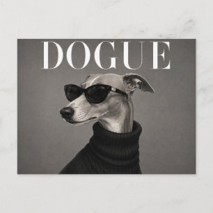 Carte Postale Portrait de Whippet de Luxe