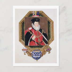 Carte Postale Portrait de William Cecil (1520-98) 1er Baron Burg