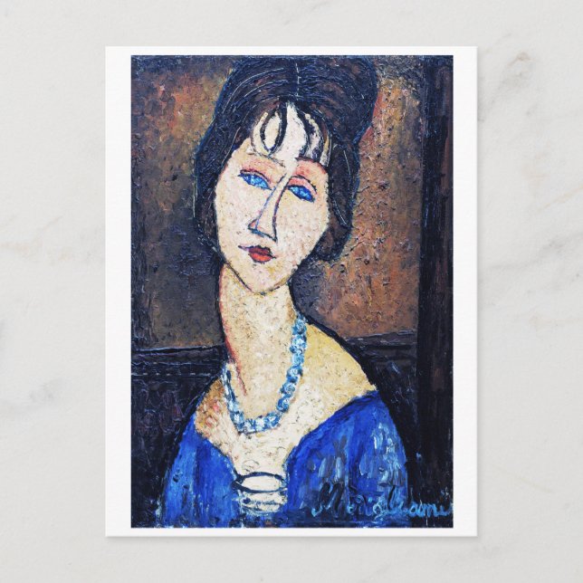 Carte Postale Portrait de Woman (Devant)