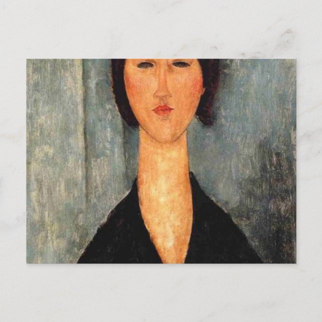 Carte Postale Portrait de Woman Modigliani (Devant)