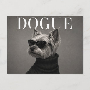 Carte Postale Portrait de Yorkie de Luxe