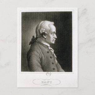 Carte Postale Portrait d'Emmanuel Kant, philosophe allemand