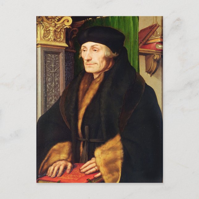 Carte Postale Portrait d'Erasmus, 1523 (Devant)