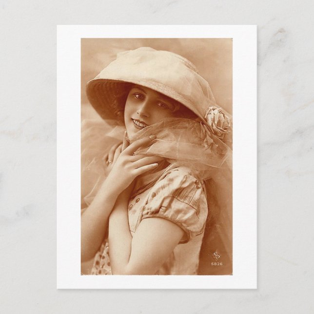 Carte Postale Portrait des années vingt (Devant)