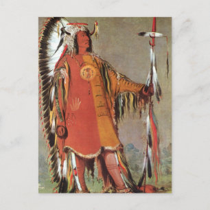 Carte Postale Portrait du chef indien Mato-Tope par George Catli