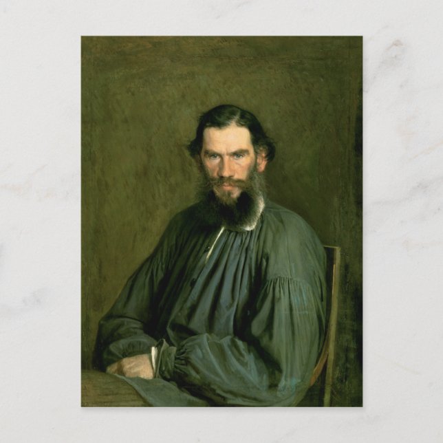 Carte Postale Portrait du Comte Lev Nikolaevich Tolstoï 1873 (Devant)