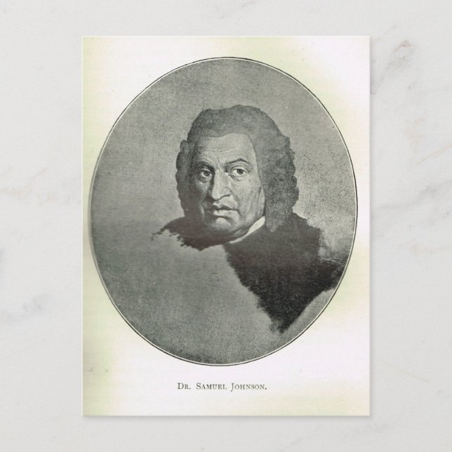 Carte Postale Portrait du Dr Samuel Johnson (Devant)