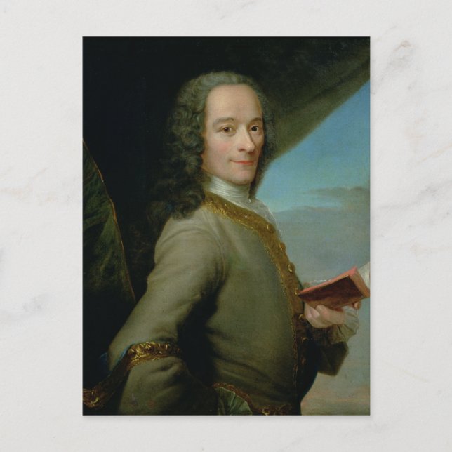 Carte Postale Portrait du Jeune Voltaire (Devant)