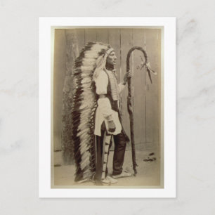 Carte Postale Portrait d'un Amérindien de 'Buffalo Bill's
