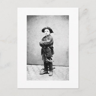 Carte Postale Portrait d'un garçon soldat, vers 1860-1865. Guerr