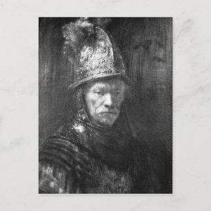 Carte Postale Portrait d'un homme avec un casque d'or, 1648