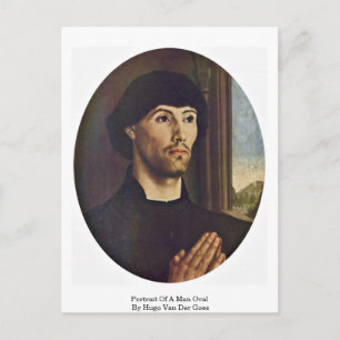 Carte Postale Portrait D'Un Homme Ovale Par Hugo Van Der Goes