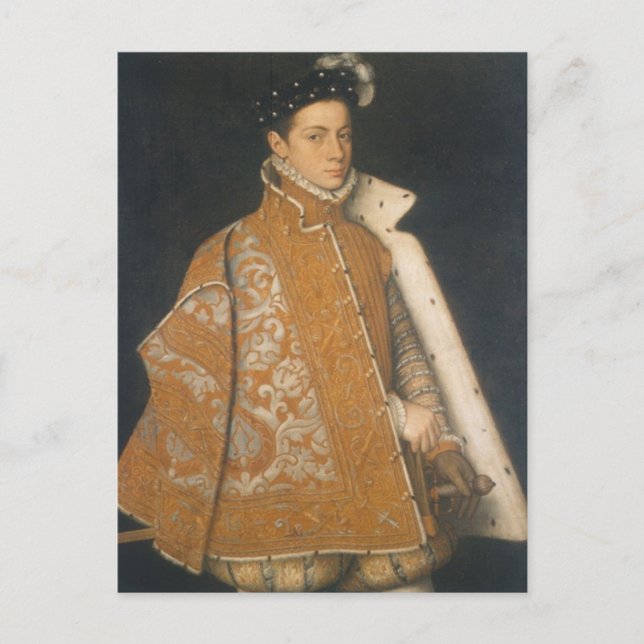 Carte Postale Portrait d'un jeune homme par Sofonisba Anguissola (Devant)