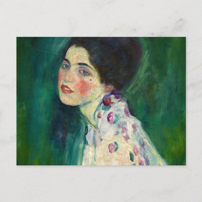 Carte Postale Portrait d'une dame, 1916-1917 par Gustav Klimt (Devant)