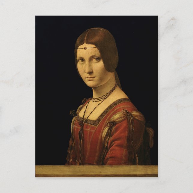 Carte Postale Portrait d'une dame de la Cour de Milan (Devant)
