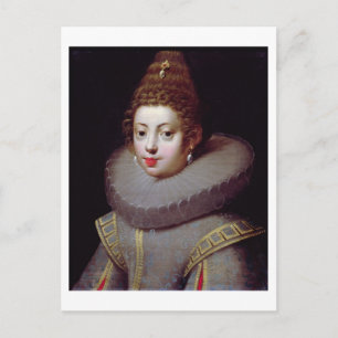 Carte Postale Portrait d'une dame, said to be Marguerite de Valo