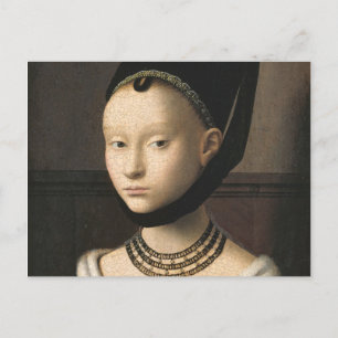 Carte Postale Portrait D'Une Jeune Fille - Petrus Christus