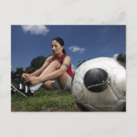 portrait d'une joueuse de football