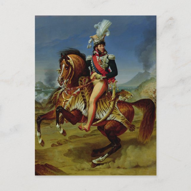 Carte Postale Portrait équestre de Joachim Murat 1812 (Devant)