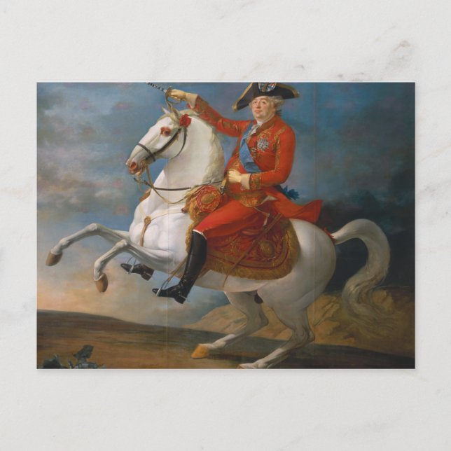 Carte Postale Portrait équestre de Louis XVI 1791 (Devant)
