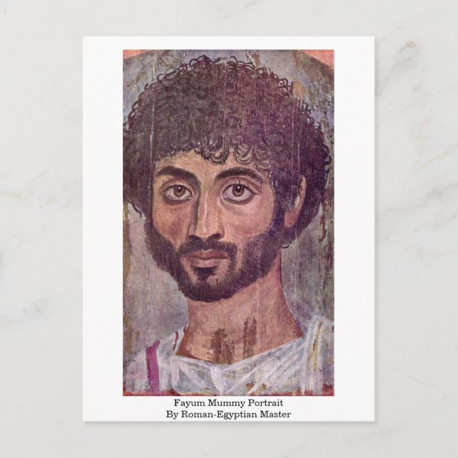 Carte Postale Portrait Fayum Mummy Par Roman-Egyptian Master (Devant)