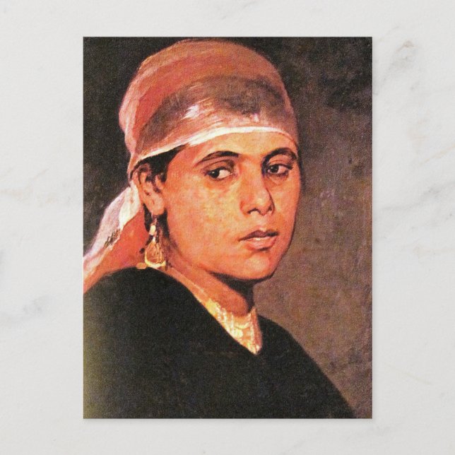 Carte Postale Portrait femme (Devant)