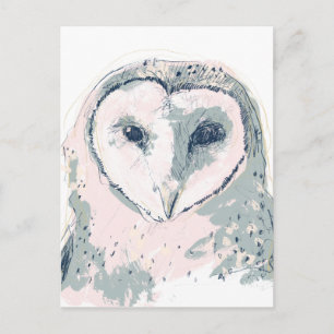 Carte Postale Portrait funky Owl