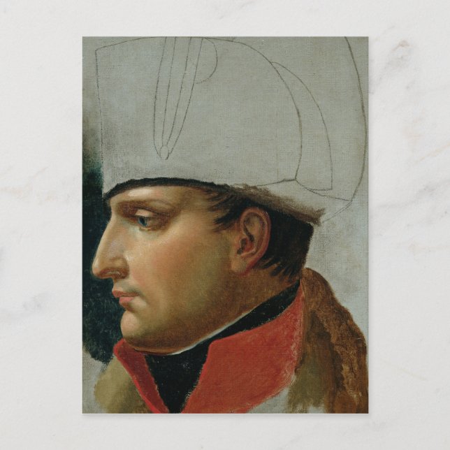 Carte Postale Portrait inachevé de Napoléon Ier (Devant)